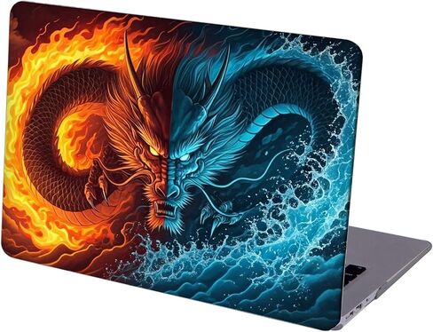 Plastic Hard Shell Case Compatible with MacBook Air 13 inch Retina Display with Touch ID (M1 A2337 A2179 A1932, 2018, 2019, 2020 Release) (Dragon) in Saudi Arabia