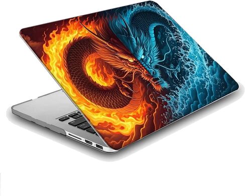 Plastic Hard Shell Case Compatible with MacBook Air 13 inch Retina Display with Touch ID (M1 A2337 A2179 A1932, 2018, 2019, 2020 Release) (Dragon) in Saudi Arabia
