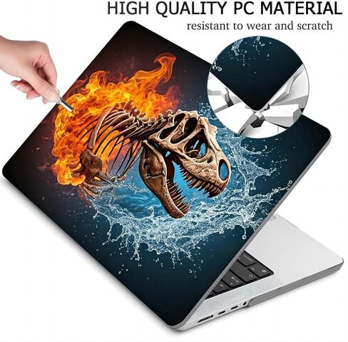 Plastic Hard Shell Case Compatible with MacBook Air 13 inch Retina Display with Touch ID (M1 A2337 A2179 A1932, 2018, 2019, 2020 Release) (Dragon) in Saudi Arabia