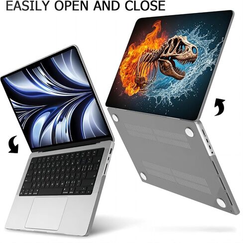 Plastic Hard Shell Case Compatible with MacBook Air 13 inch Retina Display with Touch ID (M1 A2337 A2179 A1932, 2018, 2019, 2020 Release) (Dragon) in Saudi Arabia