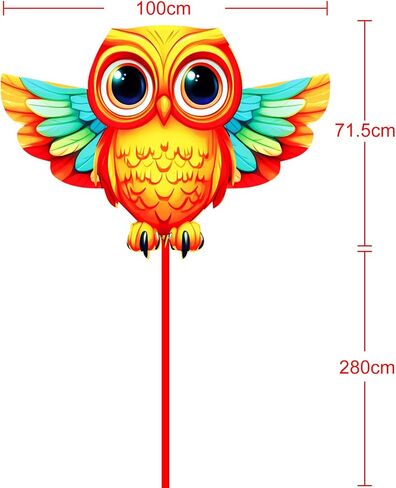 HENGDA KITE Animals Kite for Kids Beginners and Adults Cute Design High Definition Printing Easy to Carry in Kuwait