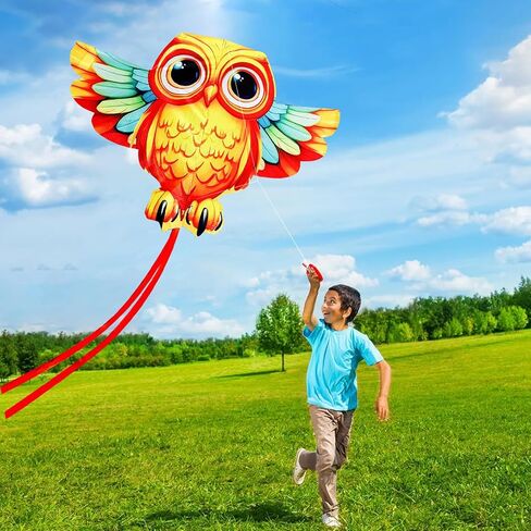 HENGDA KITE Animals Kite for Kids Beginners and Adults Cute Design High Definition Printing Easy to Carry in Kuwait