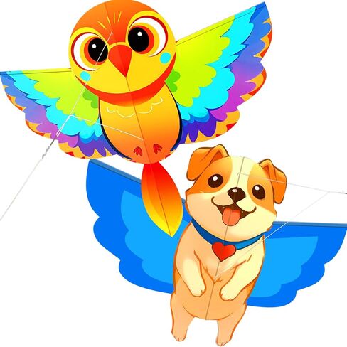 HENGDA KITE Animals Kite for Kids Beginners and Adults Cute Design High Definition Printing Easy to Carry in Kuwait