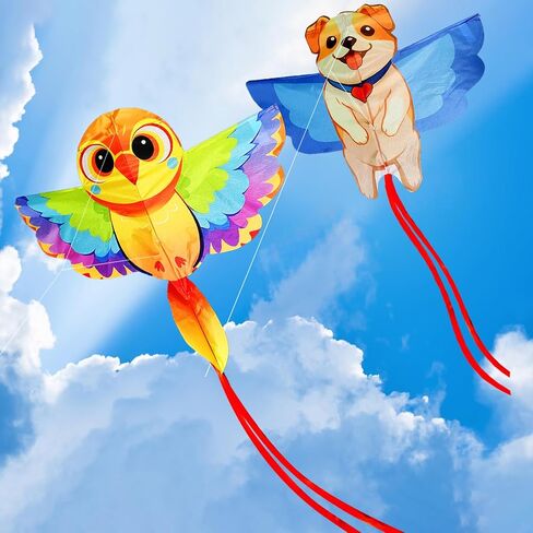 HENGDA KITE Animals Kite for Kids Beginners and Adults Cute Design High Definition Printing Easy to Carry in Kuwait
