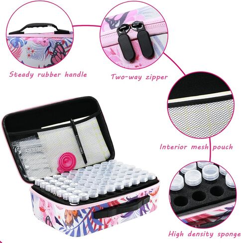 Portable Seed Organizer Storage, 140 Slots Sturdy Seed Packet Organizer with 25 PCS Zipper Envelopes Bag, Label Stickers, Seed Storage Container for Flower Plants Garden (Black) in Kuwait