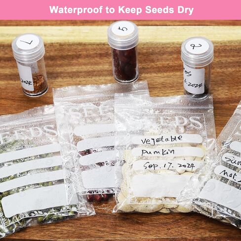 Portable Seed Organizer Storage, 140 Slots Sturdy Seed Packet Organizer with 25 PCS Zipper Envelopes Bag, Label Stickers, Seed Storage Container for Flower Plants Garden (Black) in Kuwait