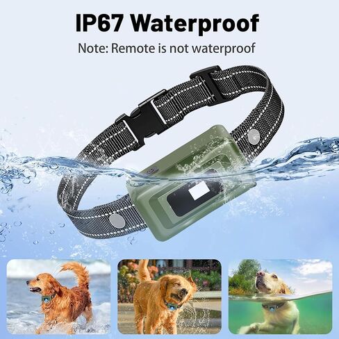 Shock Collar for Dogs - 4265ft Waterproof Training Collar with Flashing Light for Small Medium Large Dogs with Rechargeable Remote, Beep (1-8), Vibration(1-16), Safe Shock(1-99) (Orange) in Saudi Arabia