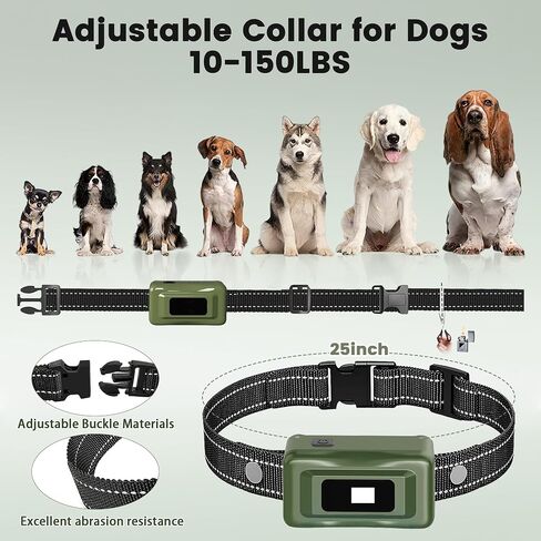 Shock Collar for Dogs - 4265ft Waterproof Training Collar with Flashing Light for Small Medium Large Dogs with Rechargeable Remote, Beep (1-8), Vibration(1-16), Safe Shock(1-99) (Orange) in Saudi Arabia
