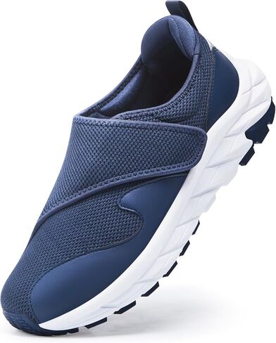 أحذية رجالية لمرضى السكري أحذية واسعة العرض مع إغلاق قابل للتعديل للأقدام المتورمة ووسادة هوائية مضادة للانزلاق أحذية رياضية سفلية in Kuwait