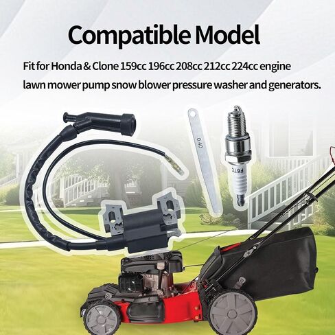 Ignition Coil Assembly Compatible with Honda Clones Predator GX270 420cc 301cc 389cc GX340 339cc 439cc 11 13 15 Hp Engine Generators Replaced 30500-ZE2-023 in Saudi Arabia