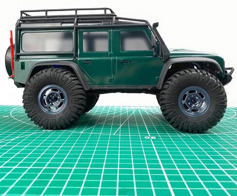 MOHERO 4Pcs 1.3 RC Beadlock Wheel Rims for 1/18 1/24 RC Crawler TRX4M Axial SCX24 Redcat Ascent-18 Upgrade Parts (Black) in Kuwait