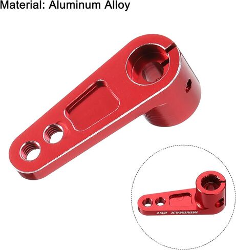 MECCANIXITY Aluminum Alloy 25T Steering Servo Arm Horn Black for 1/8 1/10 RC Car/Boat/Airplane Boat Accessories 4 Pcs in Saudi Arabia