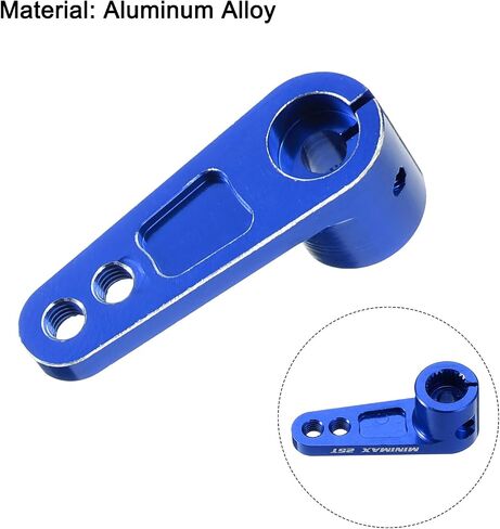 MECCANIXITY Aluminum Alloy 25T Steering Servo Arm Horn Black for 1/8 1/10 RC Car/Boat/Airplane Boat Accessories 4 Pcs in Saudi Arabia