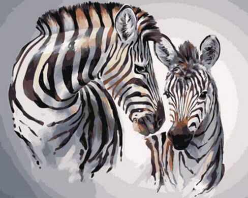 Appash Paint by Numbers DIY Acrylic Oil Painting Kits for Adults Beginners 16x20 Inch, Wall Artwork Hand Painting on Canvas with Brushes[Floral][Horses][Snow Mountain][Lake Boat] (Zebra Pattern) in Saudi Arabia