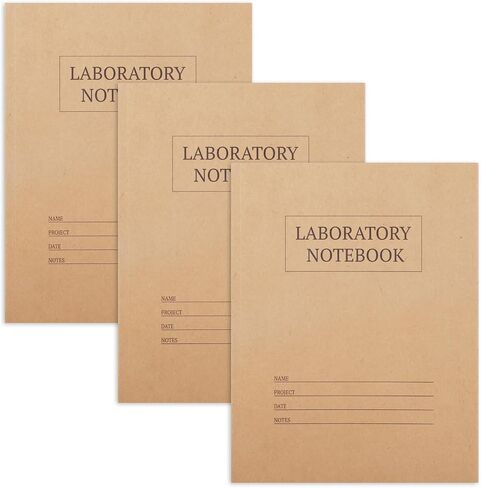 2 Pack Carbonless Chemistry Lab Notebook, 8.5X11 Inch Students Lab Notebook for Scientific/Physic/Biology, 50 Sets Per Pack, 4x4 Square Grid (Kraft) in Kuwait