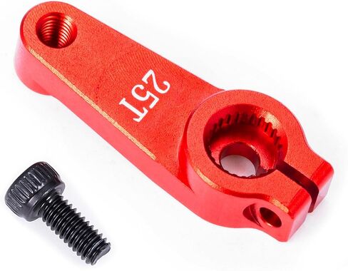 2Pcs 25T Servo Horn 15mm 18.5mm Metal 25 Teeth Steering Servo Arm Compatible with 1/10 RC Off-Road Crawler Drift Racing Car (15mm 25T) in Saudi Arabia