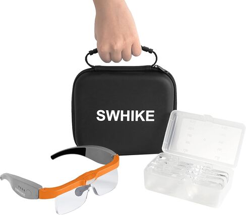 مكبر الزجاج بأيدي خالية من الأظافر ، قابلة لإعادة الشحن ، مع 5 عدسات قابلة للانفصال عن العمل عن قرب ، والقراءة ، وصنع المجوهرات الحرف (الأزرق) in Kuwait