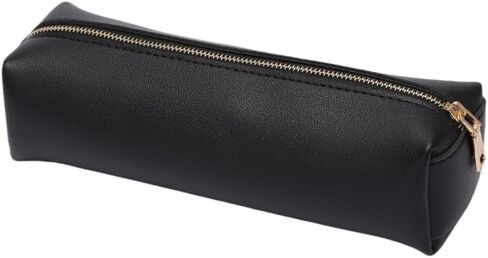 Student Color Pencil Faux Leather Case Bag Storage Cosmetic For School(Beige,Faux Leather) in Saudi Arabia