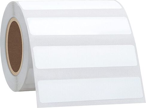 Hybsk Portable Plinter Label Paper متعدد الأغراض مقاومة للدموع المقاومة للدموع الملصقات الحرارية المباشرة ملصقات ملصقات ذاتية التوافق مع P50 B21 Phomemo M200 ، M110 ، M120 صانع الملصقات ، (50 × 10 مم ، 4 لفات) in Kuwait