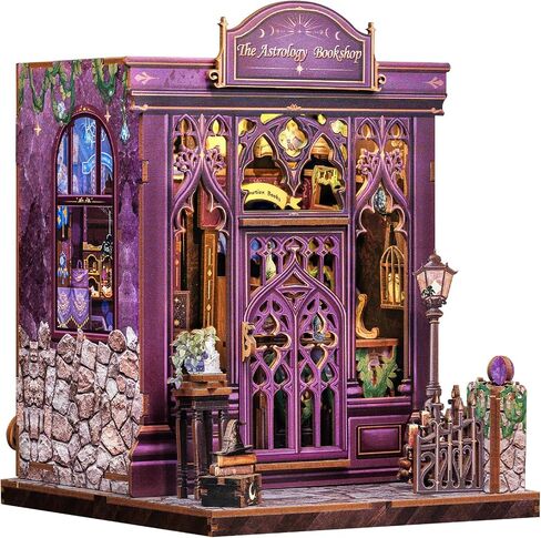 Fsolis Book Nook Kit, DIY Miniature House Kit for Adults Activity Mini Puzzle Tiny Home Garden Dollhouse Kit Gift for Women Teenagers (Champs-Élysées Florist) in Kuwait