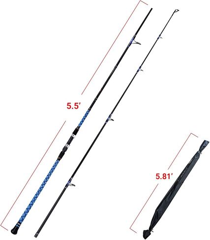 Fiblink Surf Spinning Fishing Rod Carbon Travel Surf Rod 2 Piece/3 Piece/4 Piece Spinning Fishing Rod 9'/10'/11'/12'/15' in Saudi Arabia
