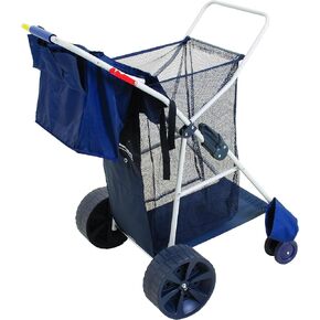 Rio Beach Wonder Wheeler II Wide Utility, Lawn, and Beach Foldable Cart, Hibiscus Print in Saudi Arabia