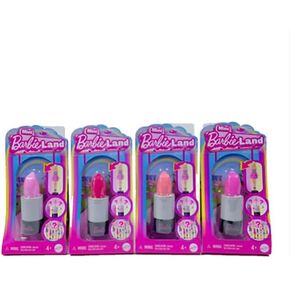Dolls Barbie Mini Barbieland Fashionistas ، دمى 1.5 بوصة في أنبوب أحمر الشفاه ، Surprise (قد تختلف الأنماط) - حزمة 4