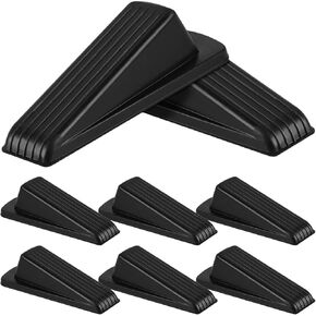 WSSROGY 6 Pack Pack Rubber Door Stoppers Wedge لأسفل الباب على الأرض