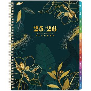 Planner 2025-2026 - 2025-2026 Planner Weekly and Monthly, JULY 2025 - JUNE 2026, 8.5'' x 11'' with Coated Tabs + Inner Pocket
