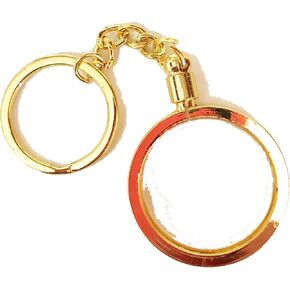 AA Medallion أو Coin Holder Keychain 1.32 "(34 مم) (الذهب) (الذهب)