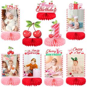 9pcs Boho Sun Photo Honeycomb Centerppeshes First Trohen on the Sun Birthday Party Party Decorations Happy 1st First Fachletop Centerpoins Sunshine Rainbow