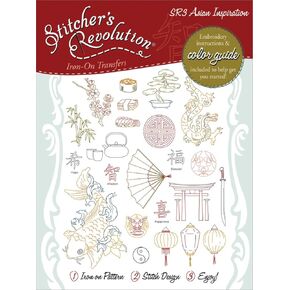 Stitcher's Revolution Asian Inspirations Iron-on Transfer Pattern for Embroidery