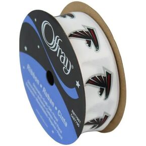 Atlanta Football Ribbon 7/8" by 9-Foot Polyester Spool