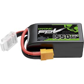 OVONIC 14.8V 120C 1550mAh 4S Lipo Battery