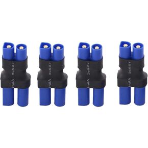 4pcs EC5 Male to EC3 Female Adapters - Universal Compatibility for RC Chargers and ESCs
