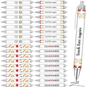36 Pcs Teachers Pens Bulk Teacher Appreciation Gifts Ballpoint Pens Inspirational Sayings Ink Ballpoint Funny Thank You Gift for Men Woman Office School Writing Stationery Supplies(Warm)