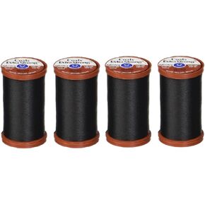 معاطف و Clark Thread Thord Strong Eversial Thread ، 150 ياردة ، أسود (S964-0900) (