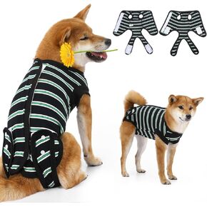 Dog Surgery Recovery Suit, Dog Surgery Suit Dog Onesie for Surgery, Dog Bodysuit for Female Male Puppies,Dog Cone Alternative for Abdominal Wounds Skin Diseases After Surgery, S Pink