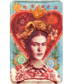 C&D Visionary Frida Kahlo Heart Portrait Patch, Red