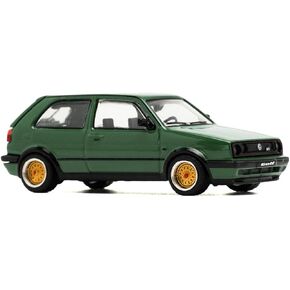 طراز سباق البوب ​​يتوافق مع فولكس واجن جولف GTI MK2 Green 1/64 DIECAST MODEL CAR PR640099