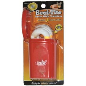 HME Big Dipper Container | Highly-Effective Versatile Multiple-Use Combo of 3 Big Dipper Scent Wicks with Reflective Bands & Seal-Tite Resealable Container