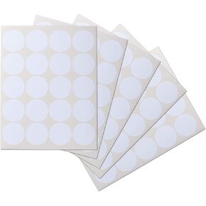 Waterproof Essential Oil Labels, 100 Circles, 2 Inch Diameter, Oil Proof, Highly Durable Blank Stickers