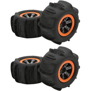 Jeanoko 1PCS RC Tires Car Beach Tires with Uneven Texture, RC Beach Wheel RC Beach Tires, Excellent Grip Stable for 1/10 RC Cars