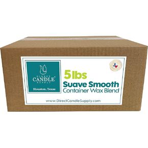 Suave Wax Blend for Container Candles | 10lb Suave Wax Slab for Candle Making | Smooth Blend for High Load Fragrance and Single Pour Formulation |Candle Making Supplies
