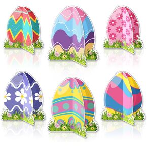 6 PCS Easter Honeycomb Centerpces 3D Easter Table Decorations Easter Egt Begh Honeycomb Center Center Party Supplies Easter Honeycomb Decorations Spring Party Home Kitchen Cining Table