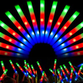 Joyin 12 PCS Foam Glow Sticks Forms Favors ، LED LED LED LED LIGH