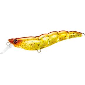 Duel Yo-Zuri R1161-HTS Crystal 3D Shrimp Slow Sinking Lure, Holographic Tiger Shrimp, 70mm 2-3/4'