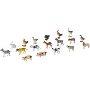 انقر فوق N 'Play Mini Farm Animal Toys- 60 قطعة حيوانات مزرعة بلاستيكية واقعية للأطفال الصغار ، وشخصيات لعبة Ranch/Barnyard Animal Toy ، وتشمل الأغنام ، والحصان ، والماعز ، والبط ، والدجاج ، والبقرة ، والخنازير ، والمزيد!
