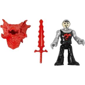 تخيله قطع غيار بديل لـ Fisher -Price Batler's Dragon's Dragon Playet - HCG66 ~ شكل بديل باللونين الأسود والفضي والخوذة والسيف