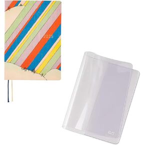 Hobonichi Techo 2025 Hon (Multi) و Clear Cover for A6 Size Hon